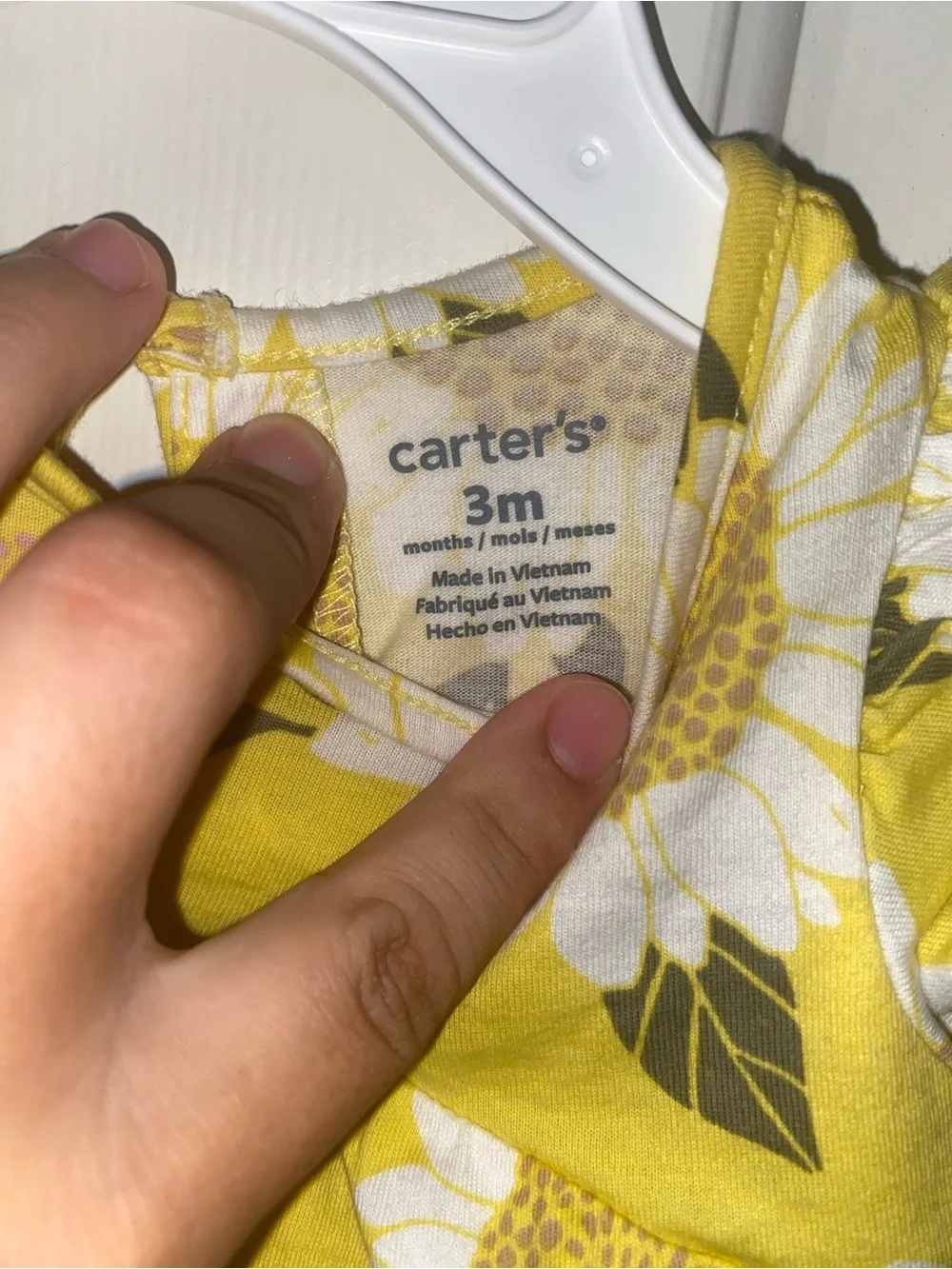 Carters bright yellow